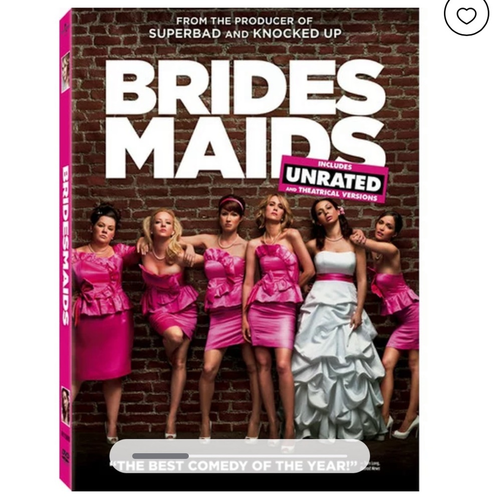 Bridesmaids DVD Kristen Wiig Judd Apatow Paul Feig 2011